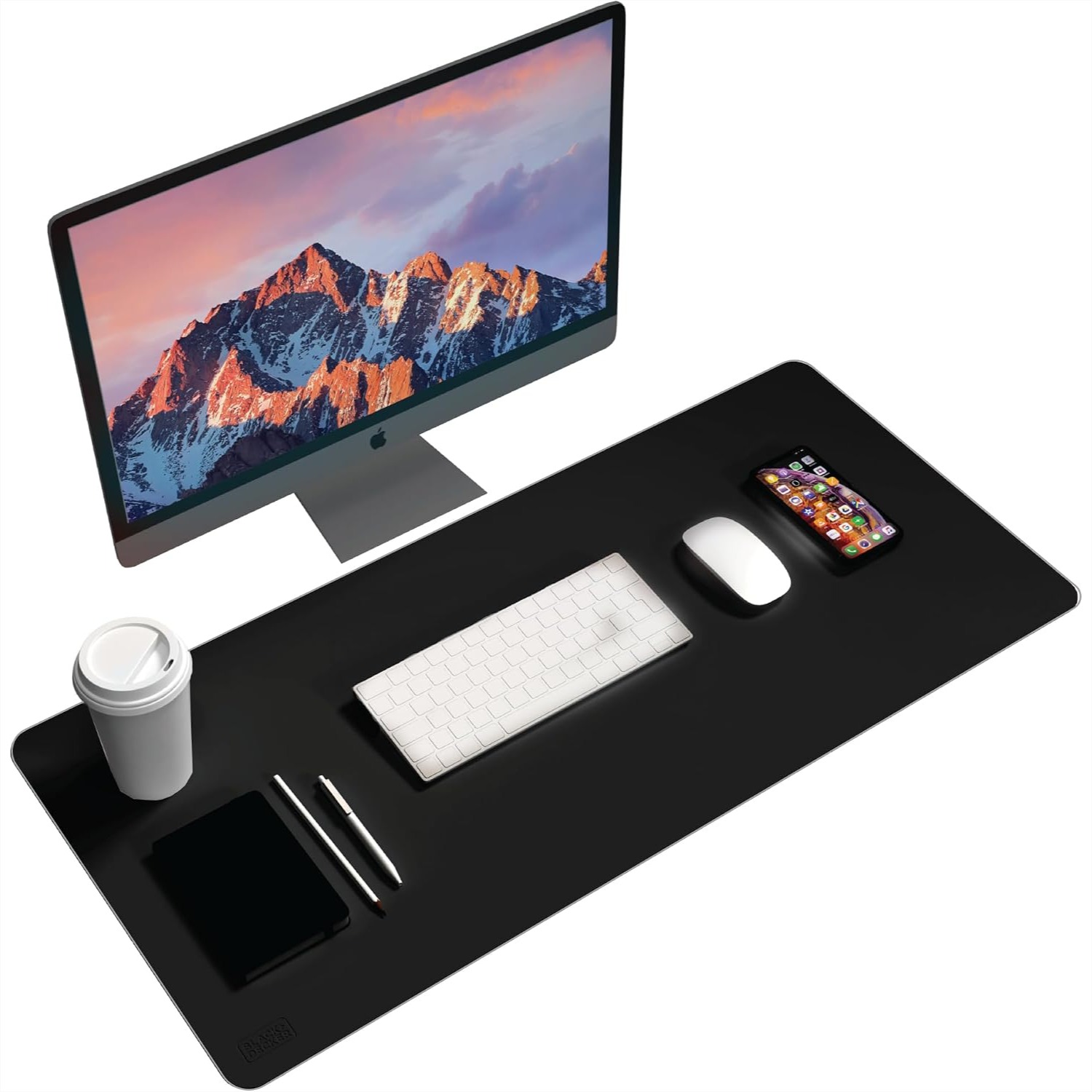Gaming Accessories Desk - Faux Leather Desk Mat for Keyboard