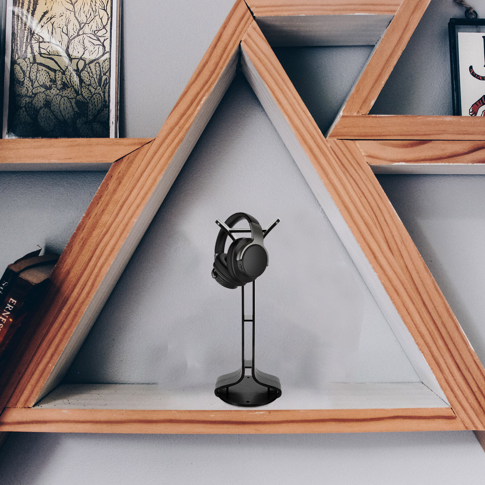 Gaming Accessories Desk - Sturdy Headphone Stand Headset Display Holder