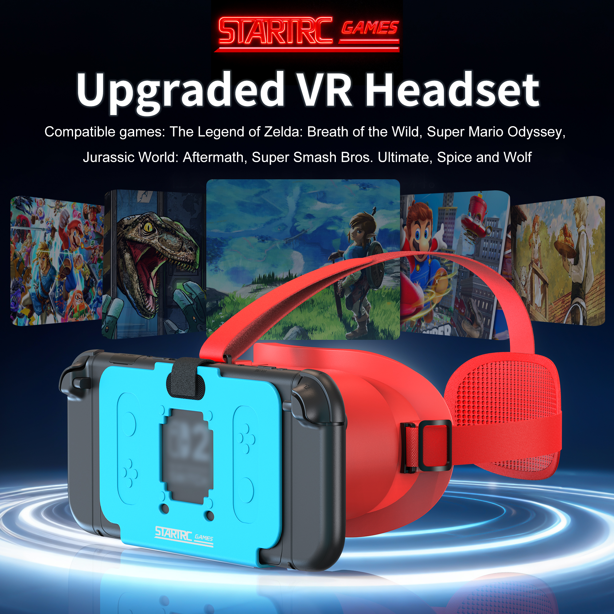 Gaming Accessories Vr - Upgraded VR Headset for Nintendo Switch