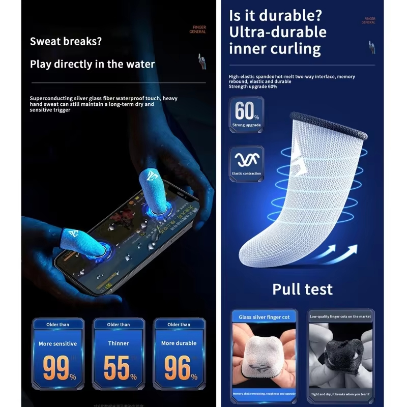 1 Pair Gamer Finger Sleeves Sw - Gaming Accessories Bundle ulasan dan harga