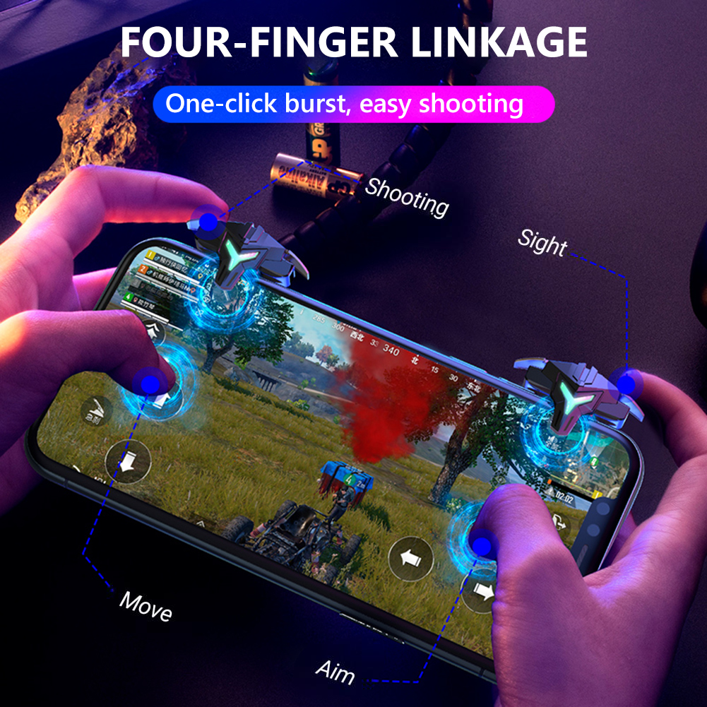 1/2pcs RGB/Mechanical 4 Finger - Gaming Accessories Bundle ulasan dan harga