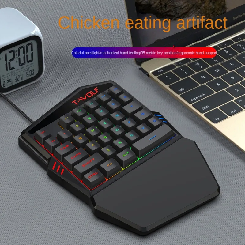 T-WOLF TF900 One Handed Keyboa - Gaming Accessories Bundle ulasan dan harga
