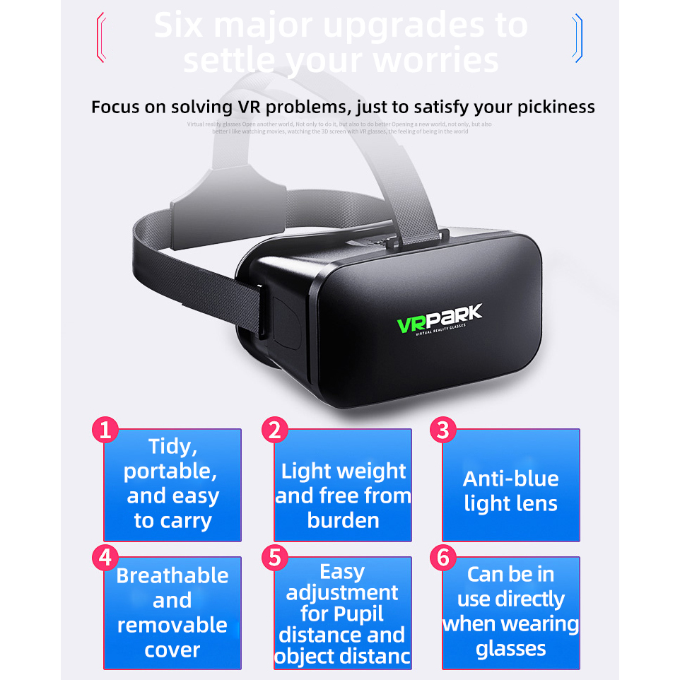 VR Glasses 3D Virtual Reality  - Gaming Accessories Bundle ulasan dan harga