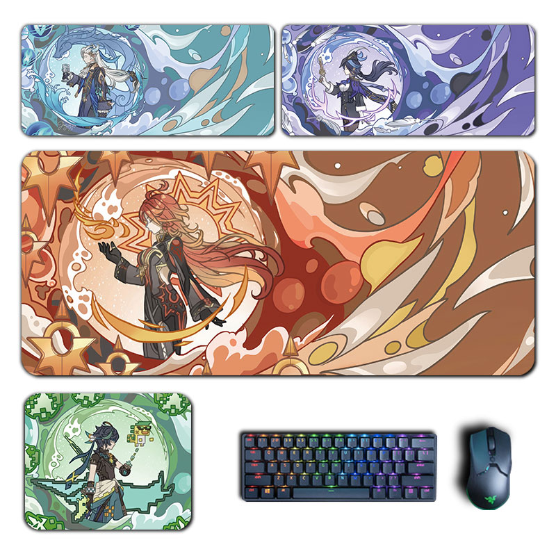 Anime Genshin Impact Mouse Pad - Gaming Accessories Desk ulasan dan harga