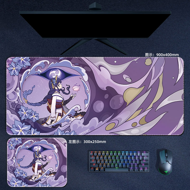 Anime Genshin Impact Mouse Pad - Gaming Accessories Desk ulasan dan harga