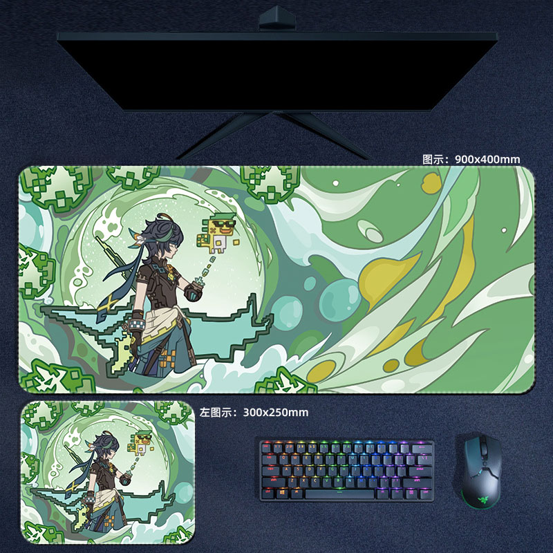 Anime Genshin Impact Mouse Pad - Gaming Accessories Desk ulasan dan harga