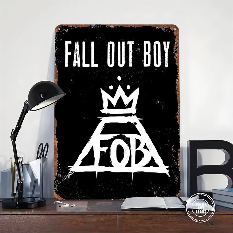 Fall Out Boy Tin Plaque Poster - Gaming Accessories Boys ulasan dan harga