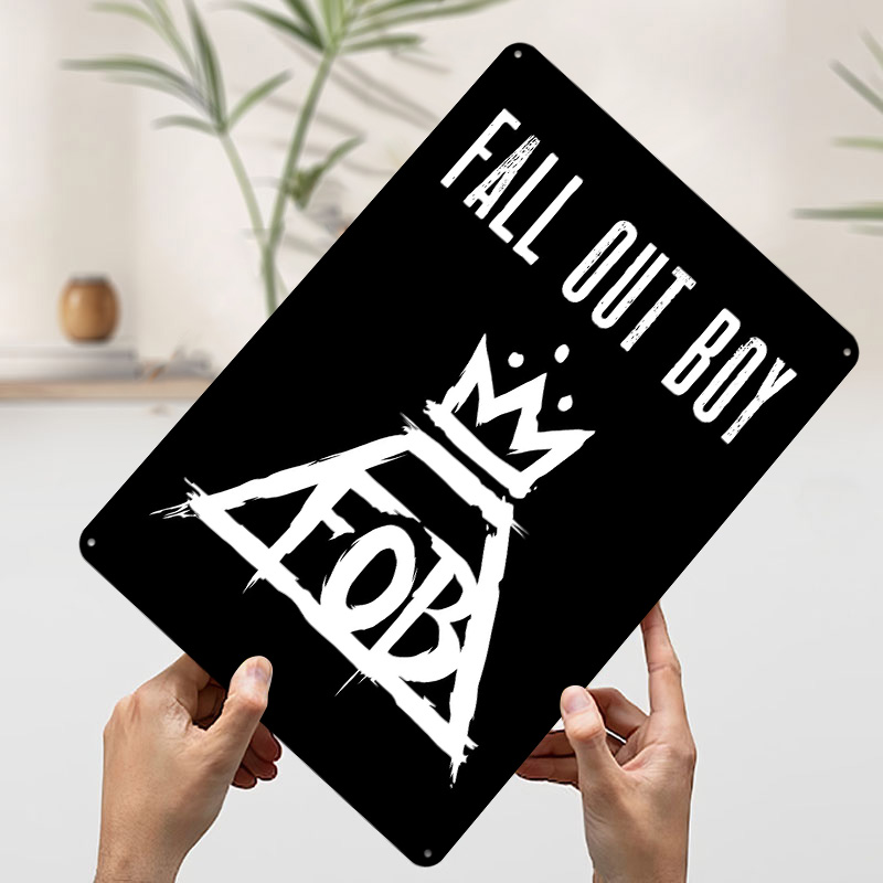 Fall Out Boy Tin Plaque Poster - Gaming Accessories Boys ulasan dan harga