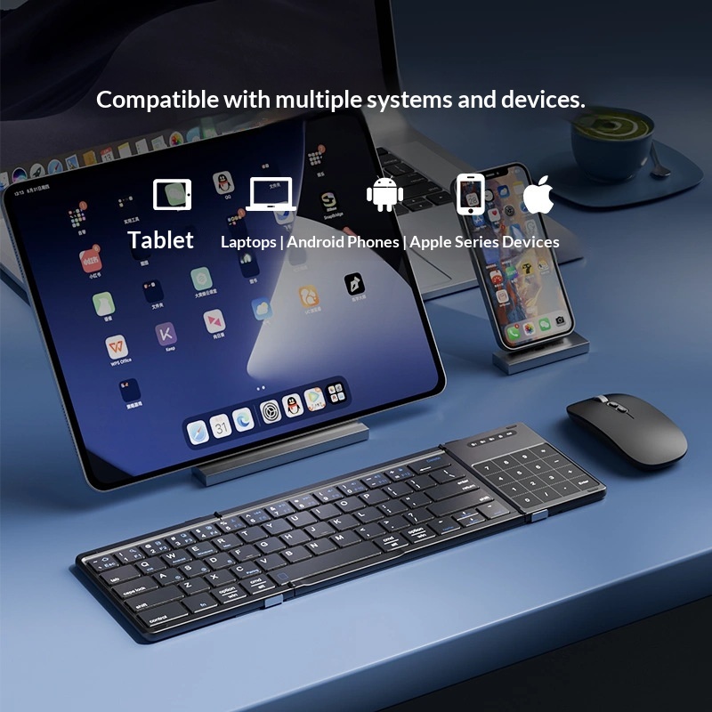Mengzu Tri Fold Wireless Bluet - Gaming Accessories Laptop ulasan dan harga