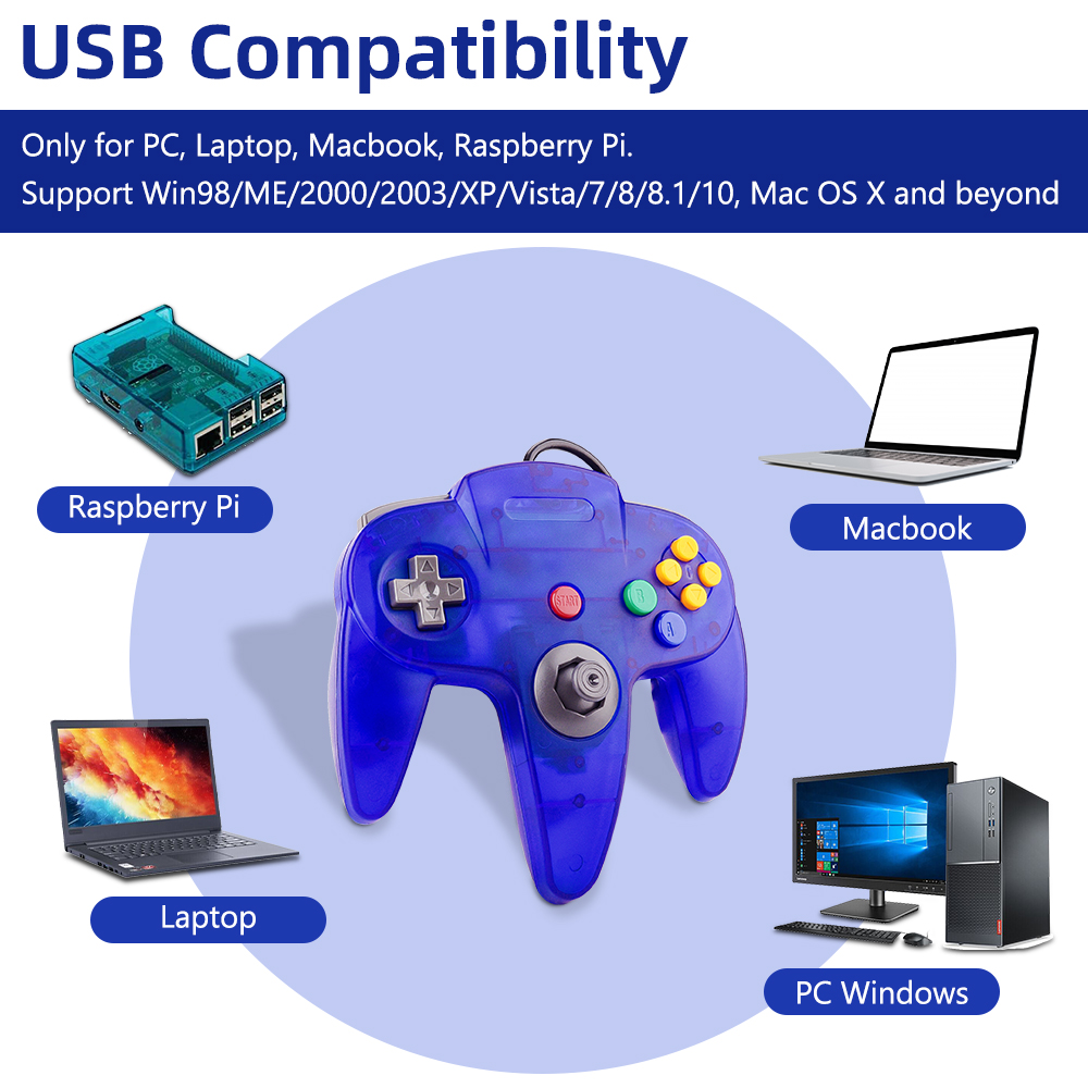 N64 Controller Classic USB Wir - Gaming Accessories Retro ulasan dan harga