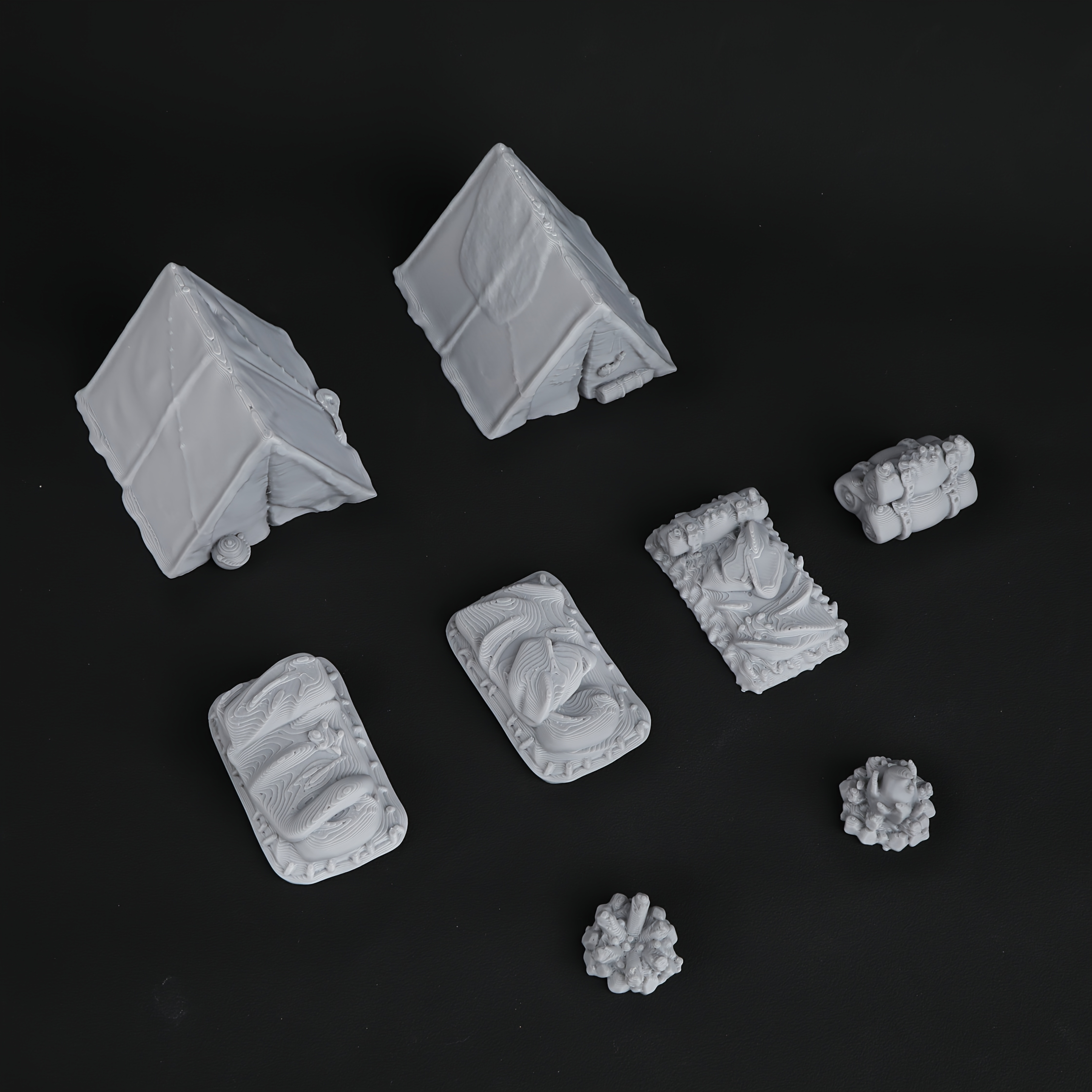8pcs RPG Adventurer's Camp Min - Gaming Handheld Accessories ulasan dan harga
