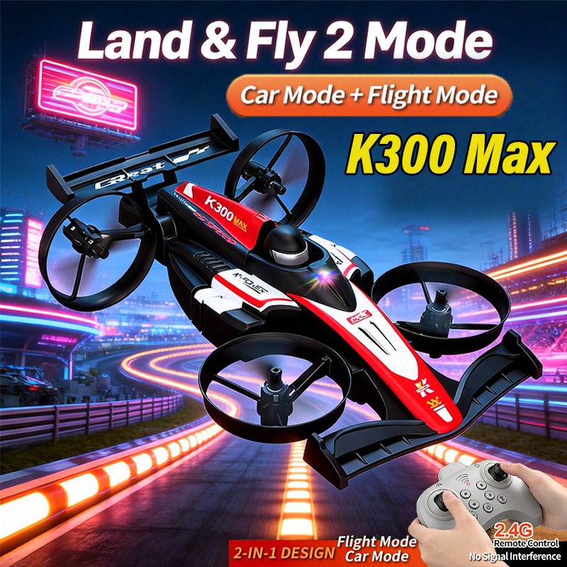 Mini RC Flying Car Transformab - Gaming Accessories Boys ulasan dan harga