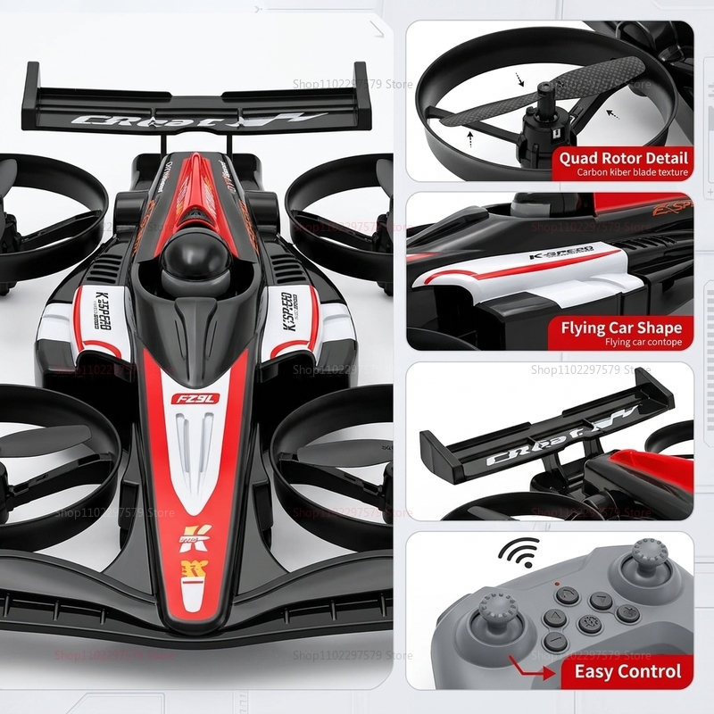 Mini RC Flying Car Transformab - Gaming Accessories Boys ulasan dan harga